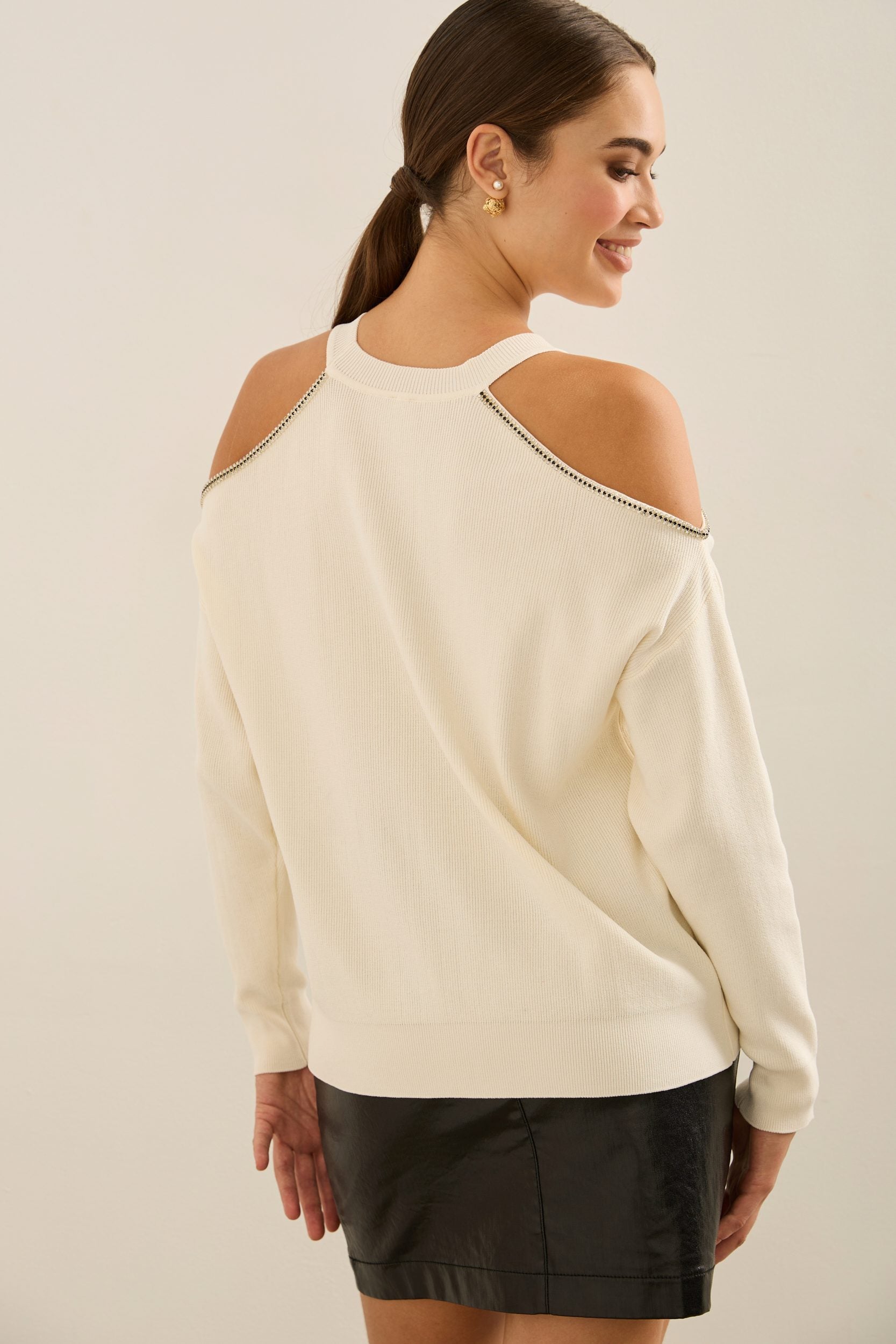 Cold Shoulder Sweater