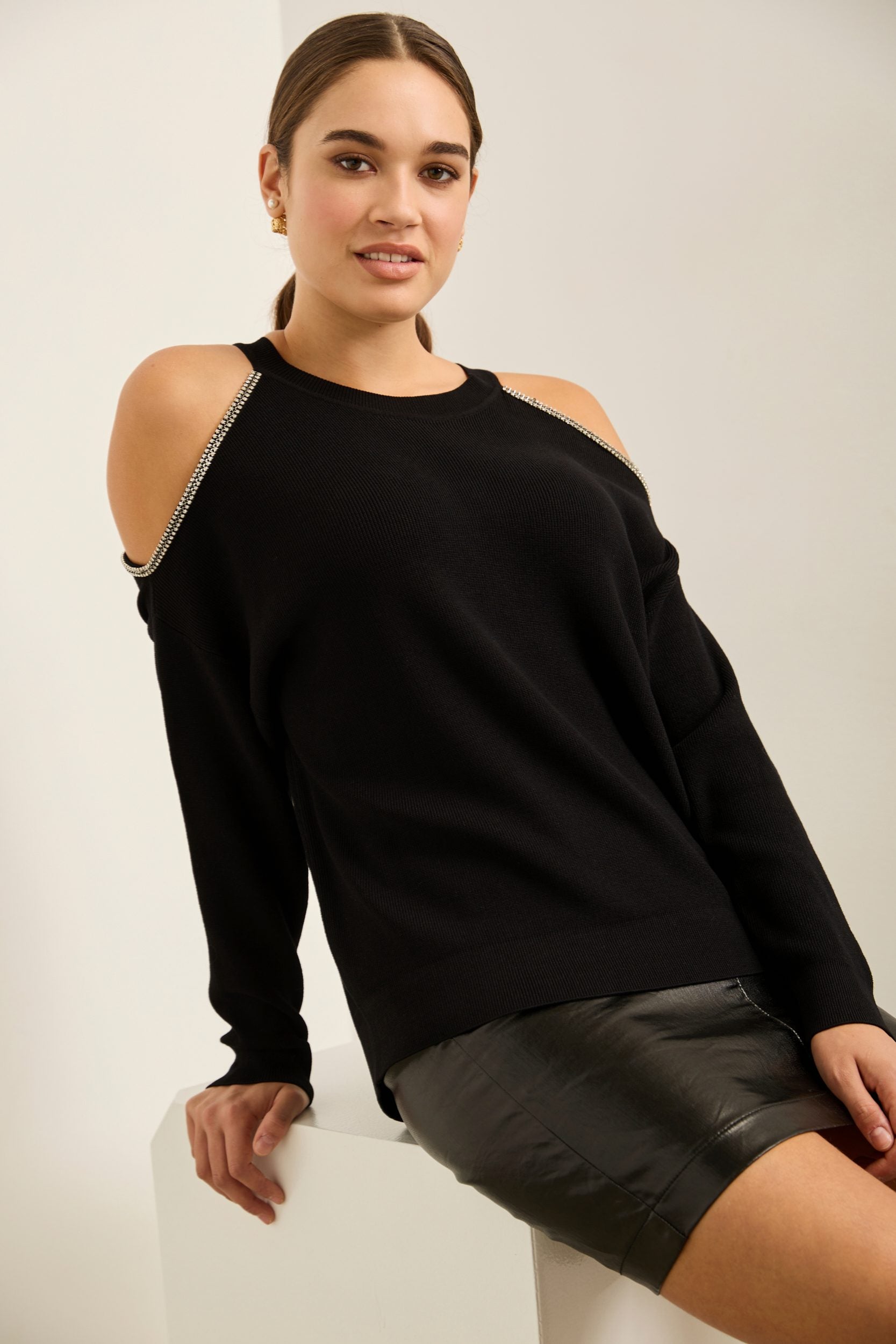 Cold Shoulder Sweater