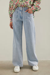 Wide leg tencel pant