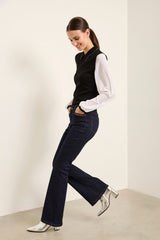 Vogue fit bootcut jeans with sequins detail