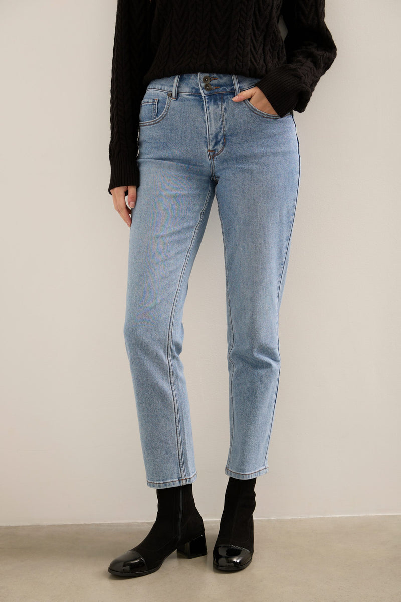 Push up high waisted jeans