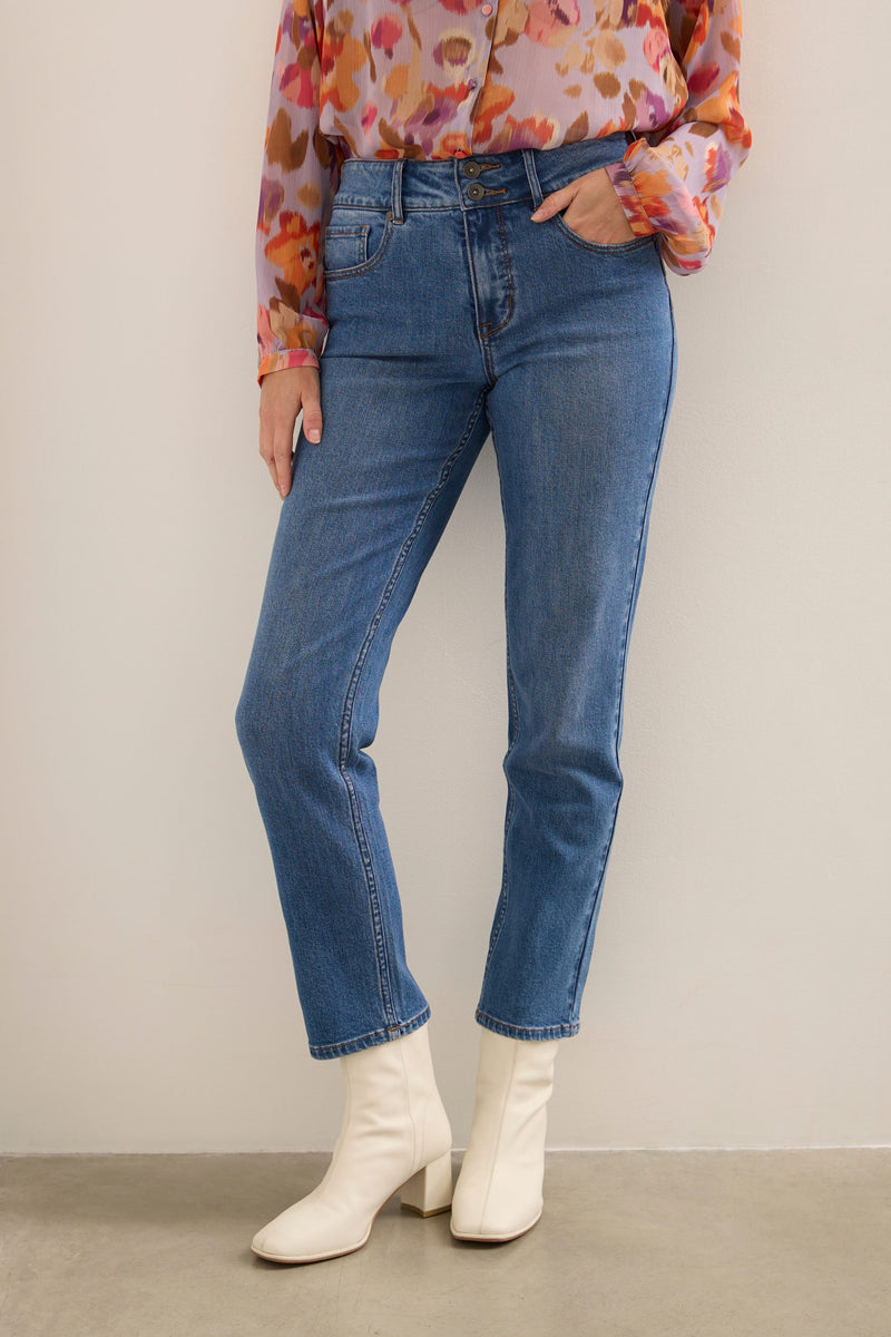 Push up high waisted jeans