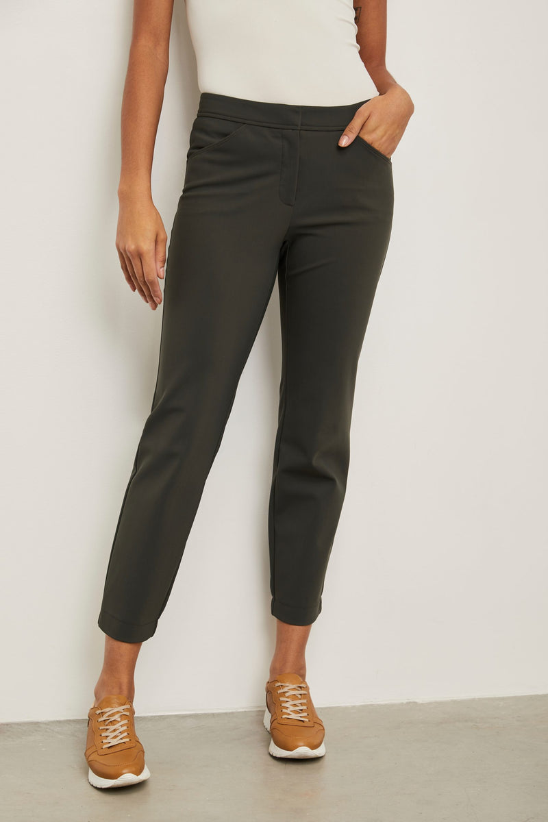 Sport Chic pant with elastic cuff