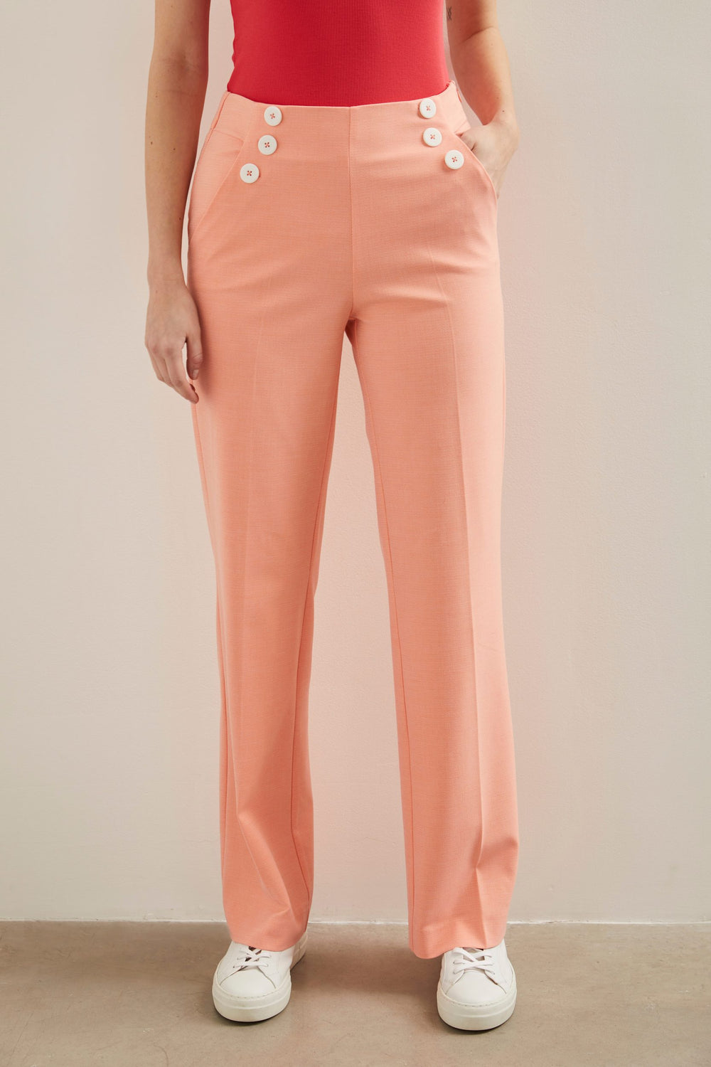 Wide leg sailor style pant