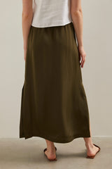 Long skirt with side slits