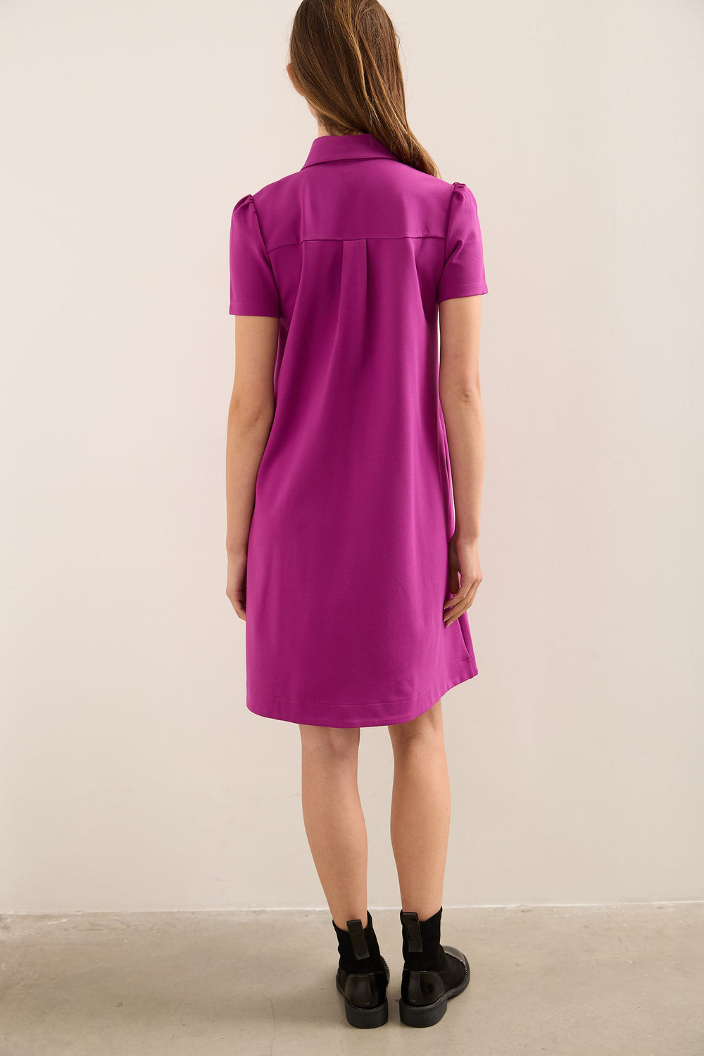 Polo Collar Swing Dress