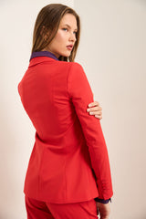 Fitted Blazer With Front Waist Seam