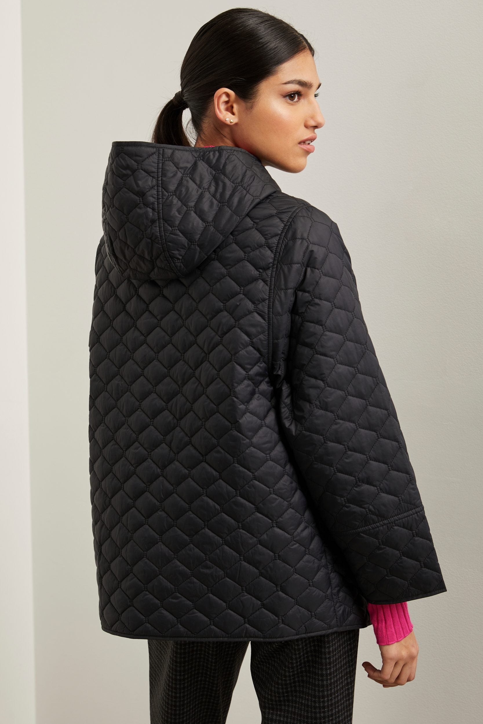 Oversized quilted coat