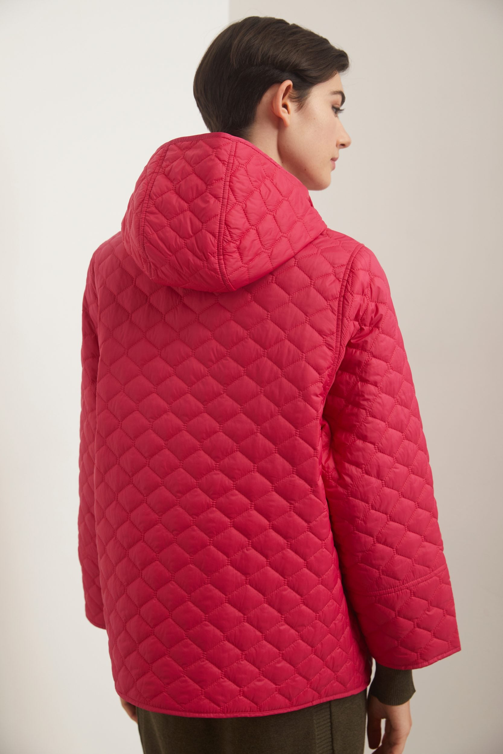 Oversized quilted coat