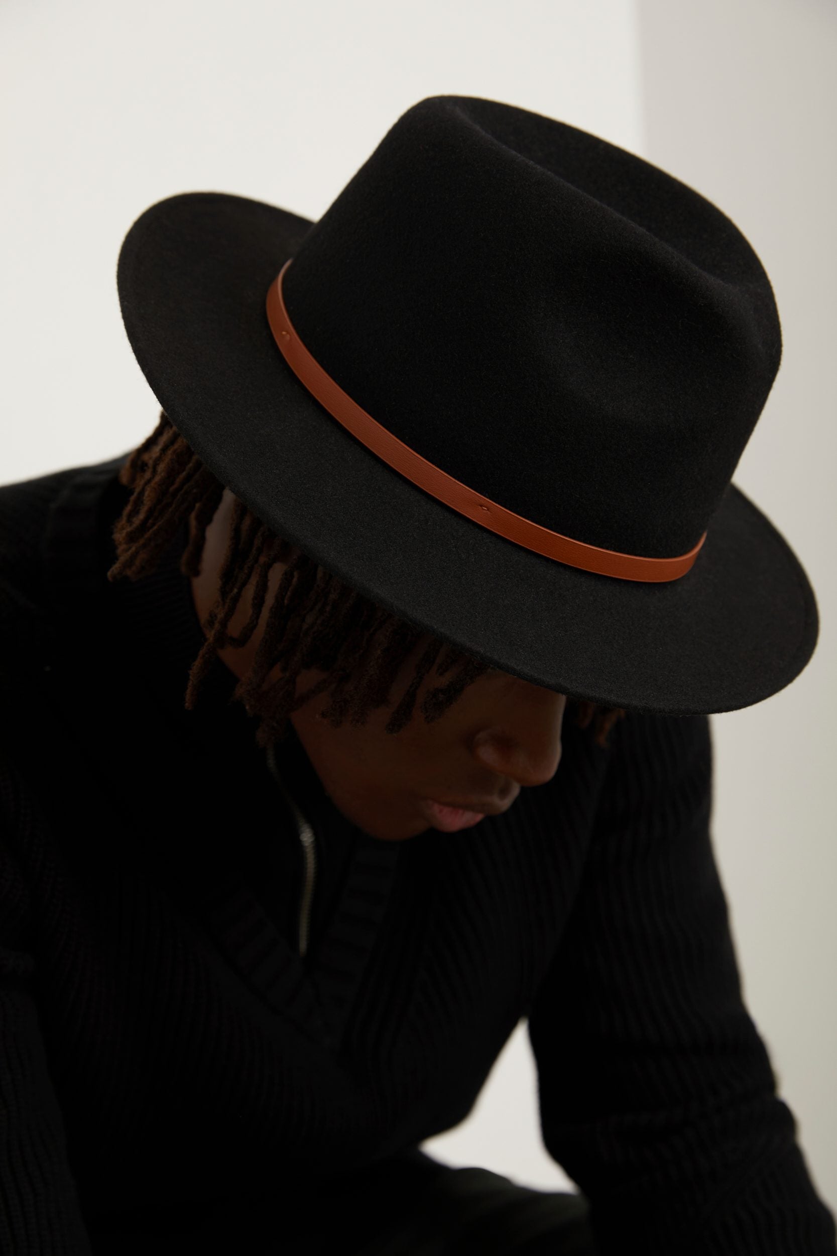 Wool felt fedora hat