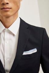 Contrast edge pocket square