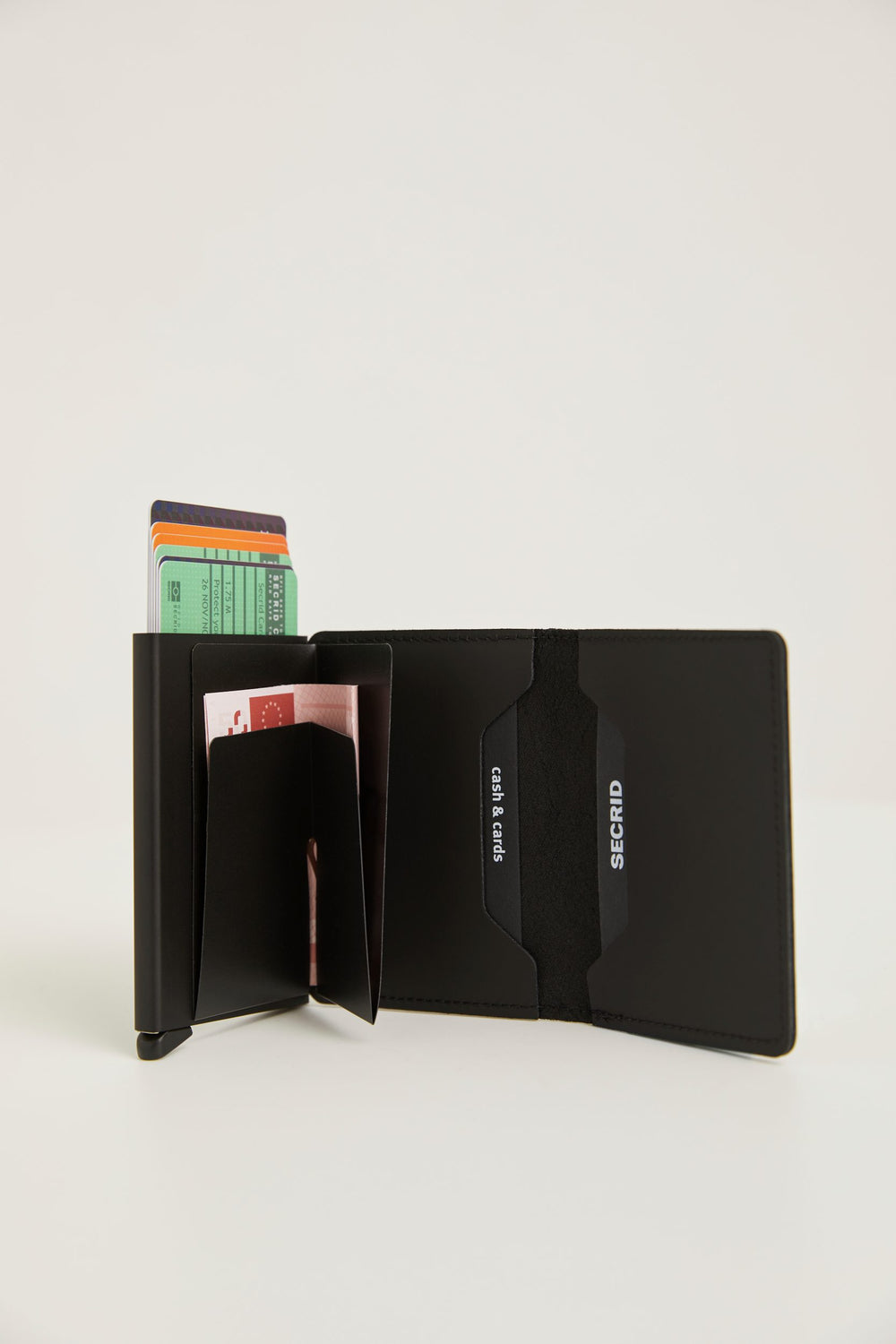 RFID blocking leather wallet