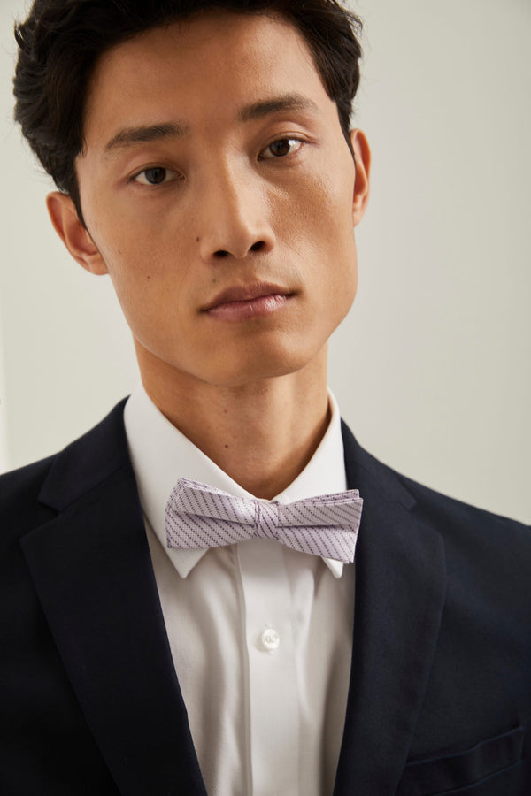 Stripe bow tie