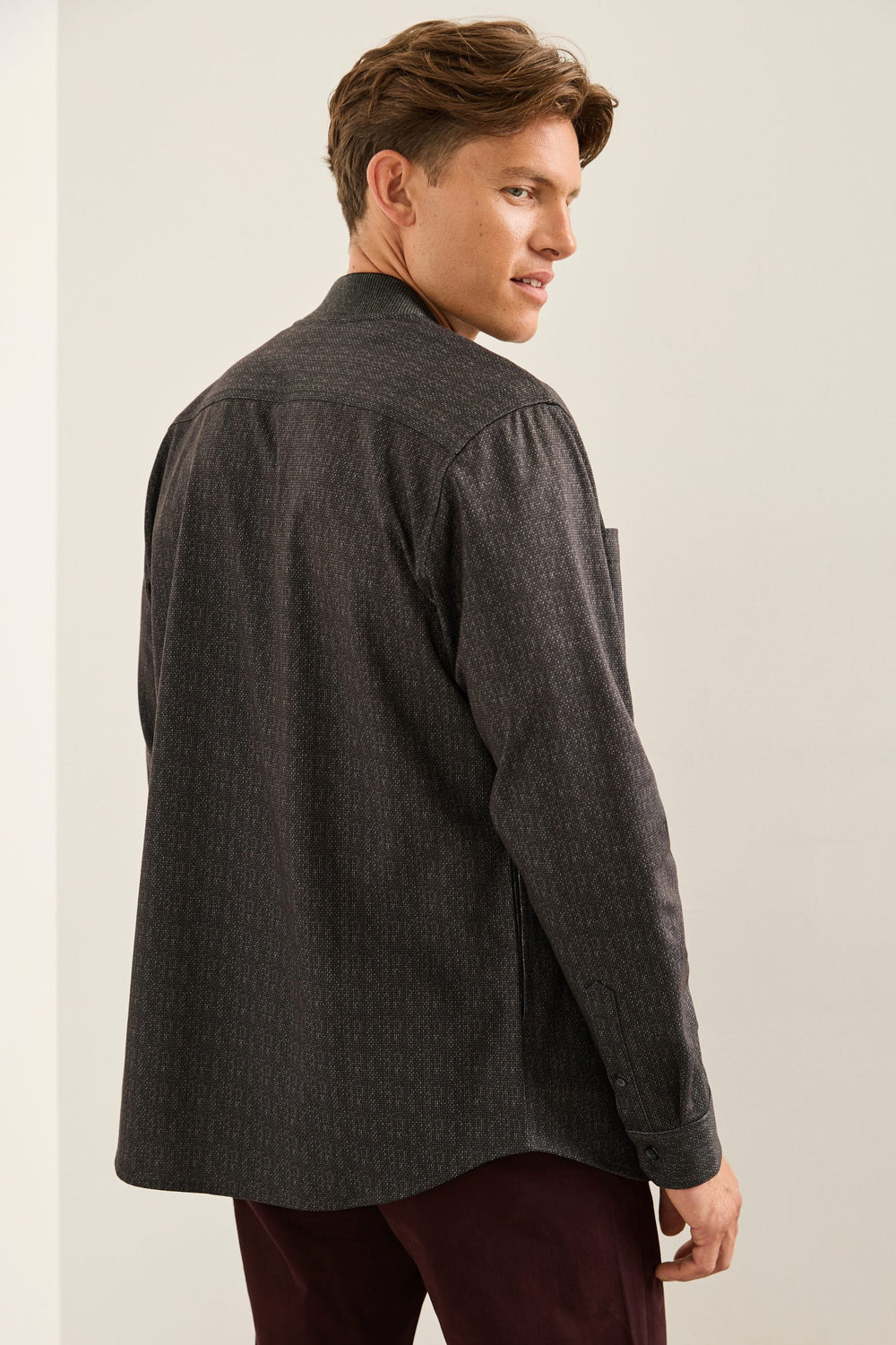 Comfort Fit Long Sleeve Overshirt