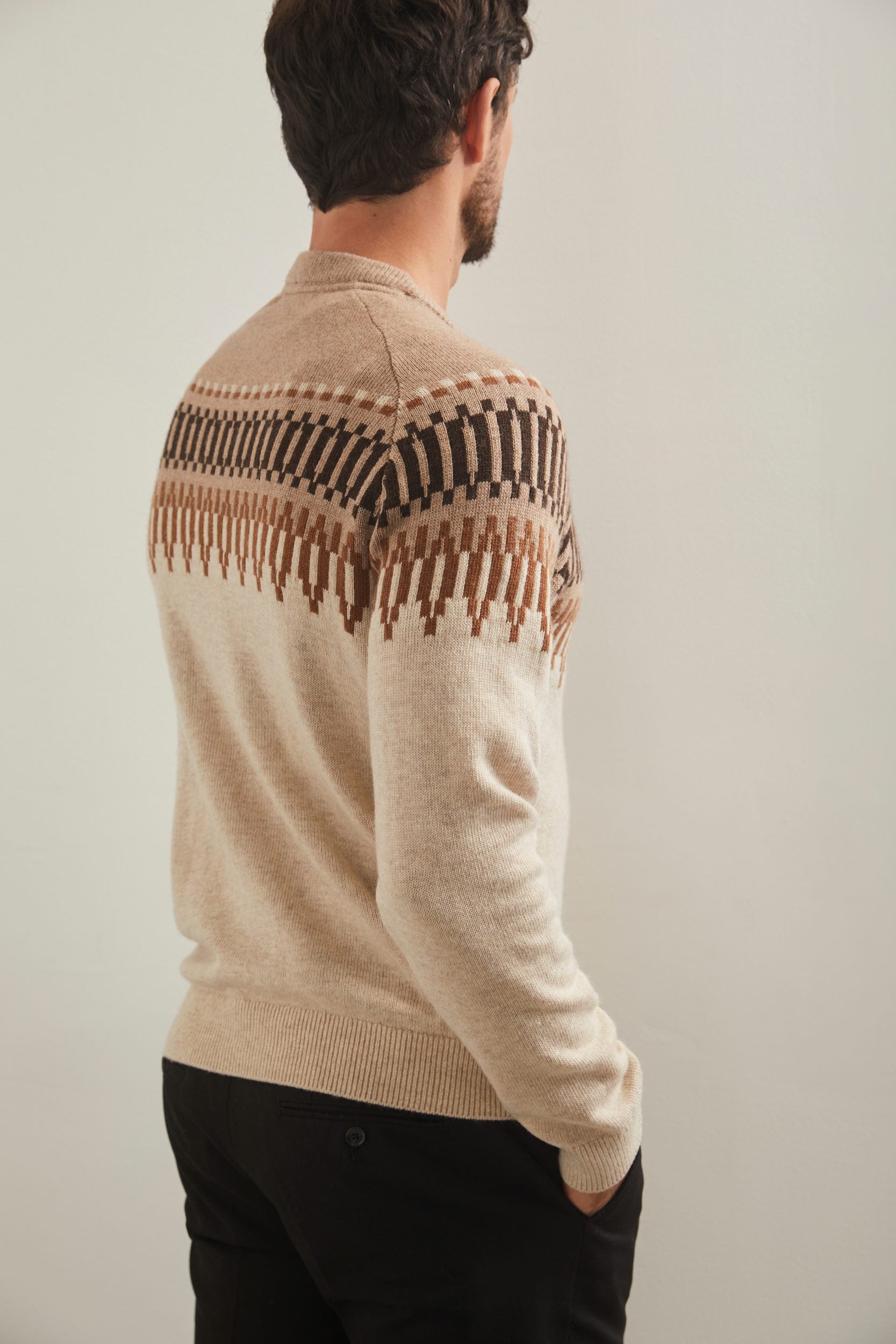 Fair isle crew sweater