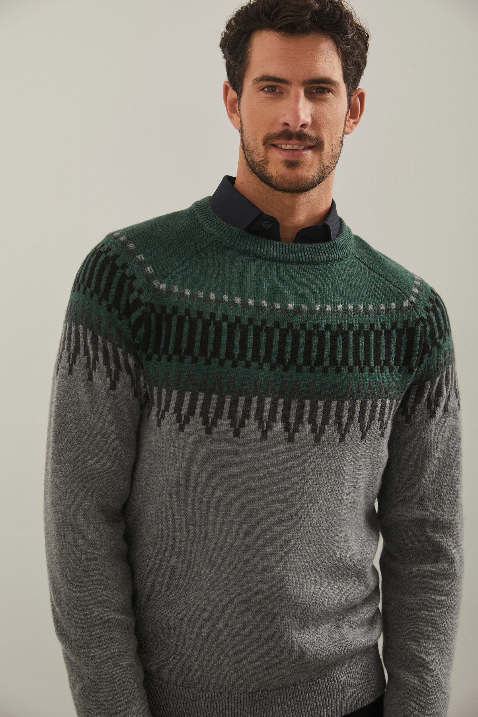 Fair isle crew sweater