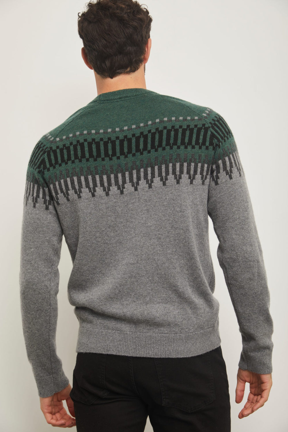 Fair isle crew sweater