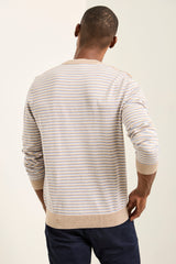 Multi Stripe Crew Neck Sweater