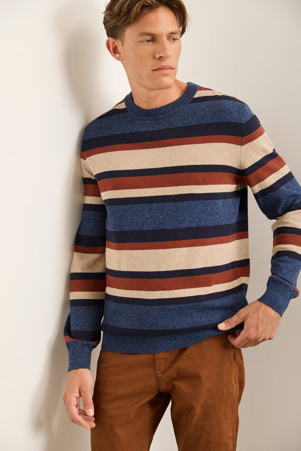 Striped Crew Neck Sweater