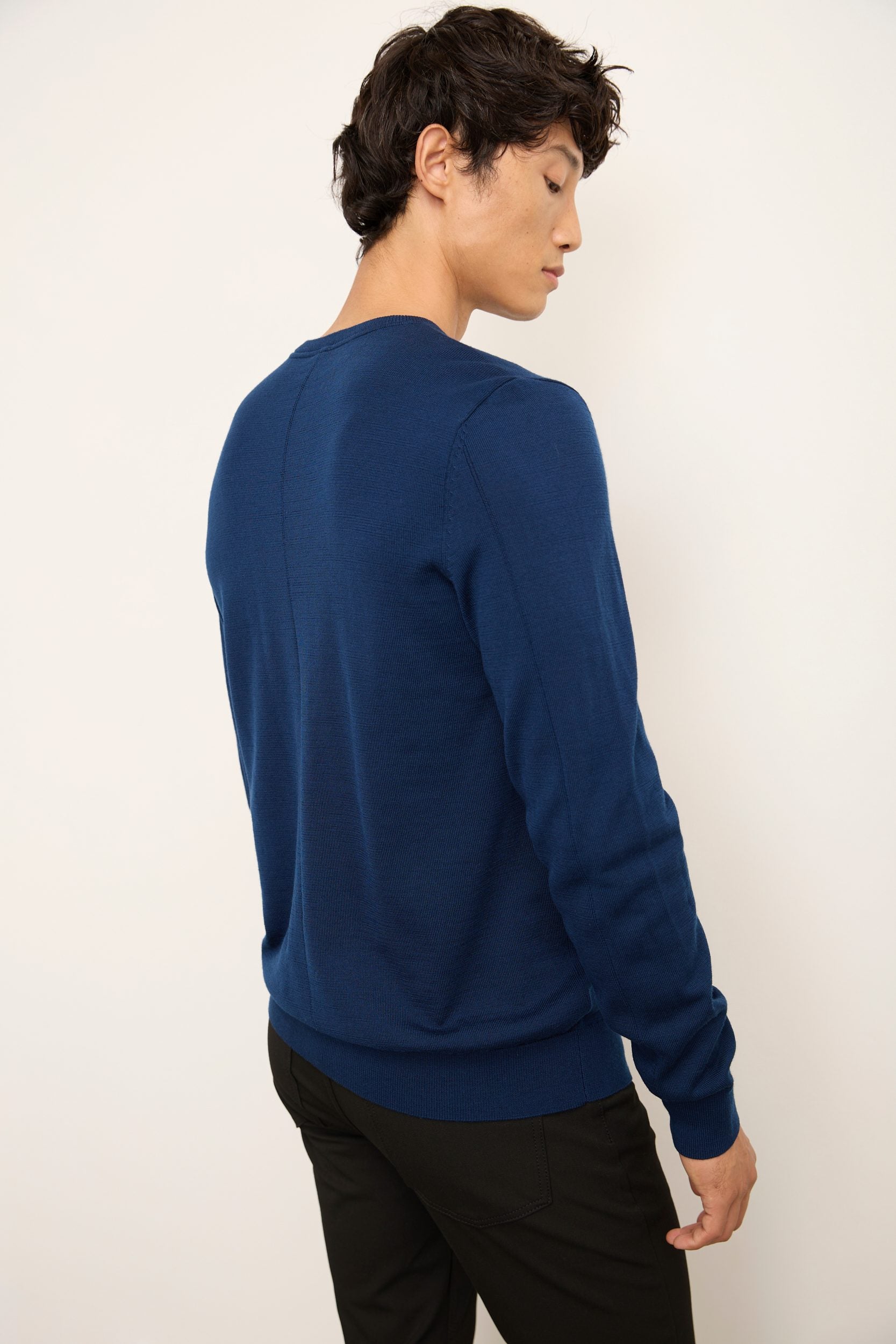 Merino Wool Crew Neck Sweater