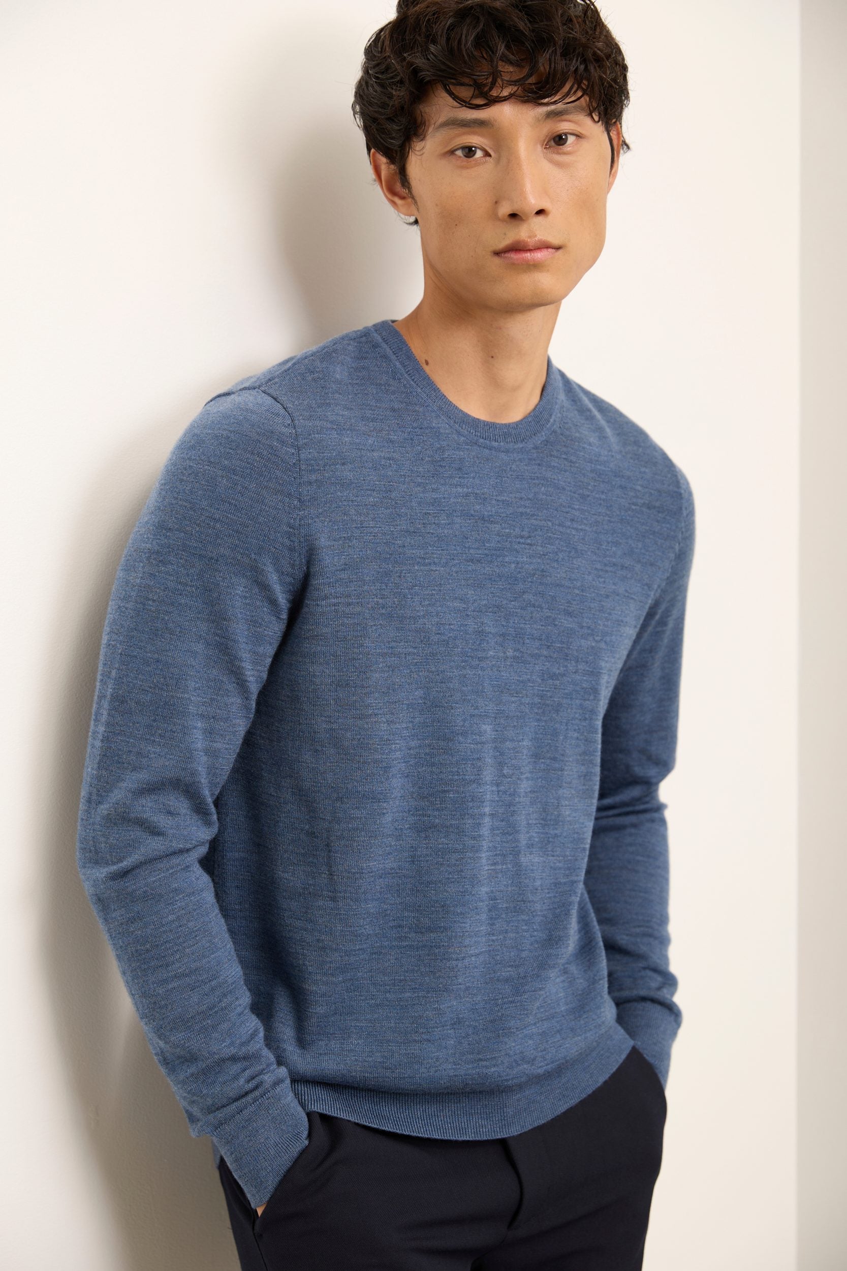 Merino Wool Crew Neck Sweater