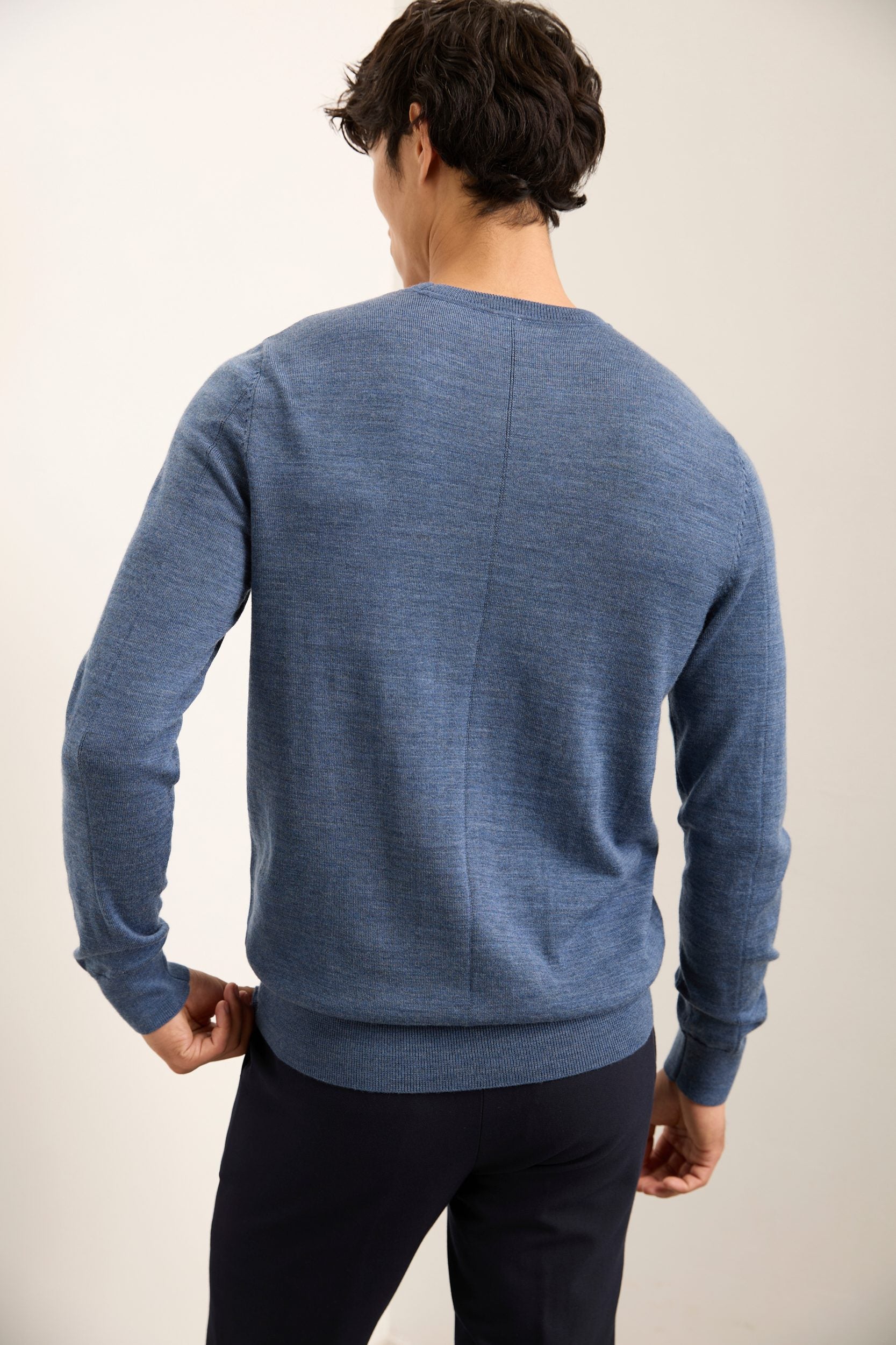 Merino Wool Crew Neck Sweater