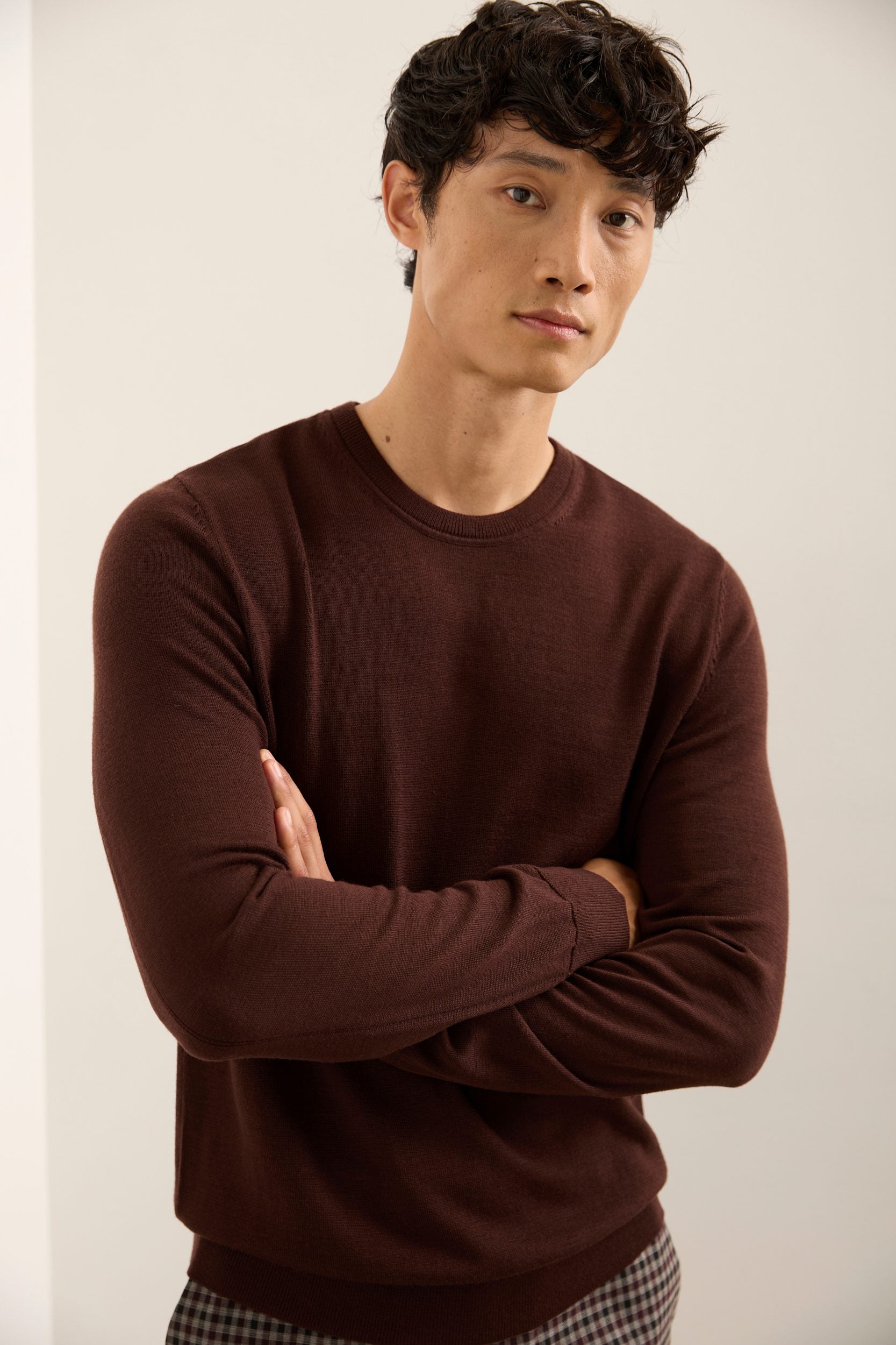 Merino Wool Crew Neck Sweater