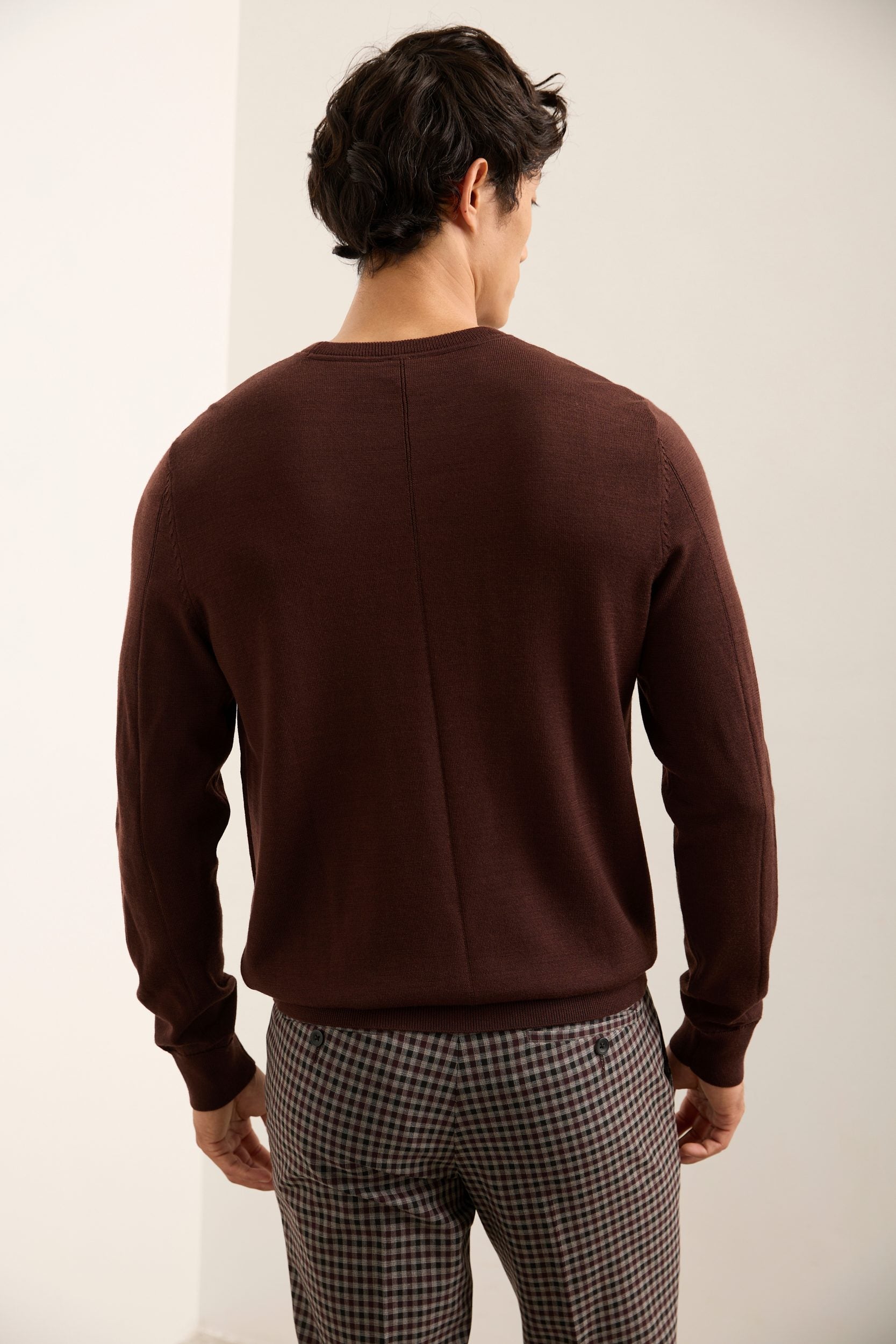 Merino Wool Crew Neck Sweater