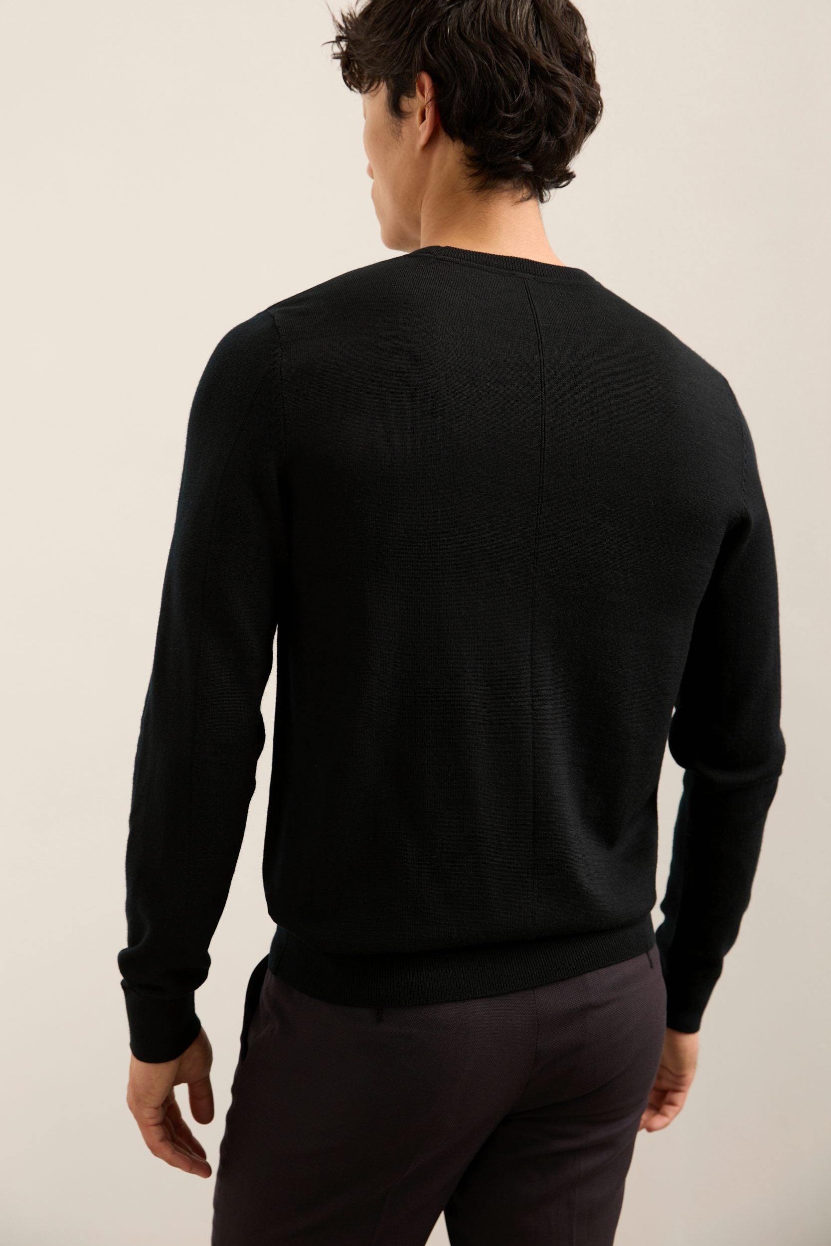 Merino Wool Crew Neck Sweater