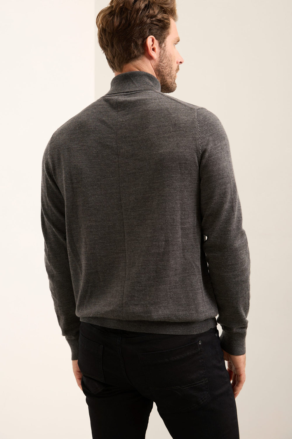 Merino Wool Turtle Neck Sweater