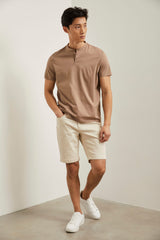 5 pocket twill bermuda shorts