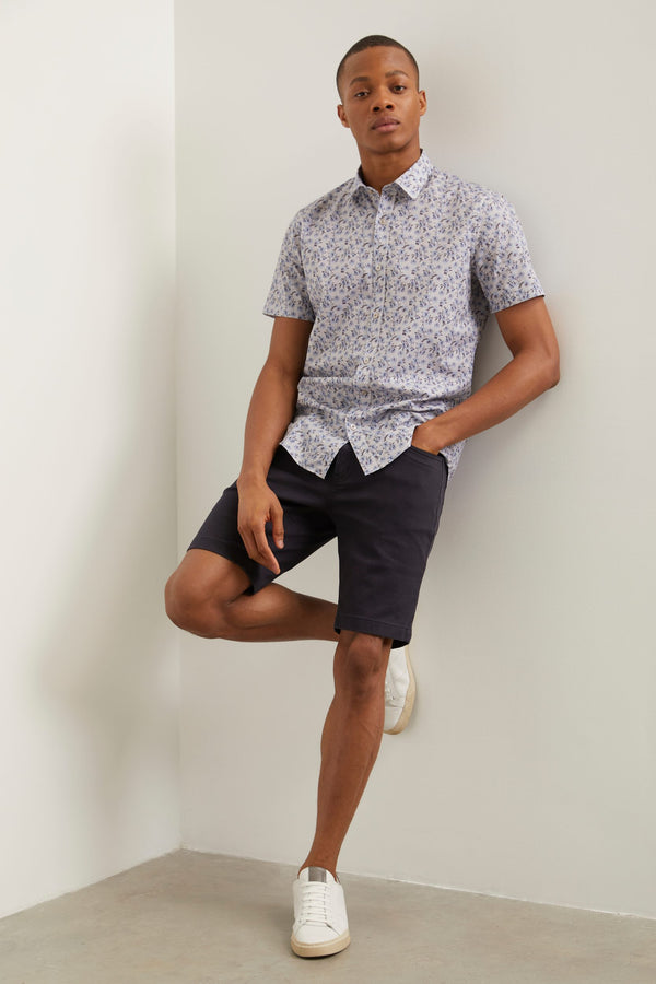 5 pocket twill bermuda shorts