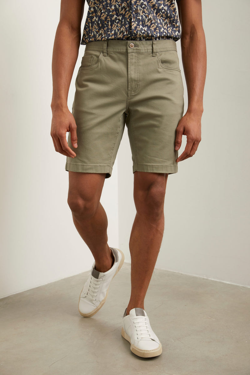 5 pocket twill bermuda shorts